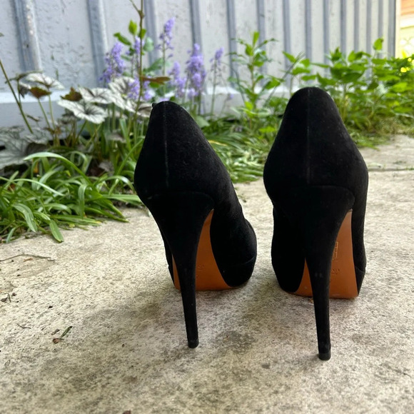 Gucci Kid Scamosciato Cuir Platform Heels, size 37 - Picture 6 of 14